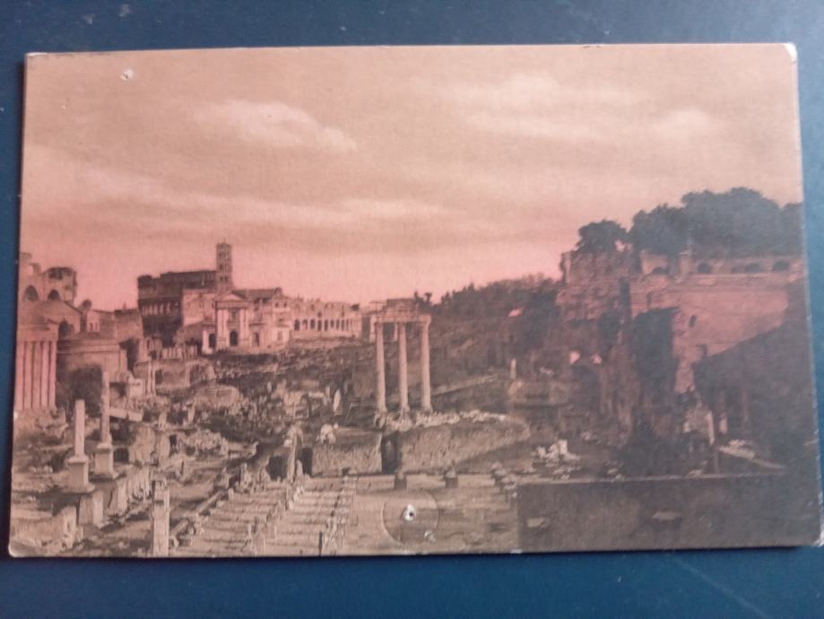 panorama foro romano Rim 1910 god