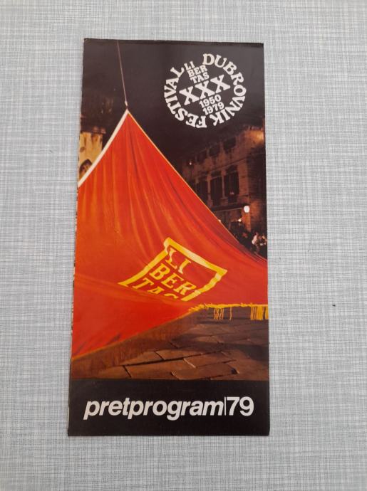 prospekt 1979 30. dubrovačke ljetne igre,dubrovnik