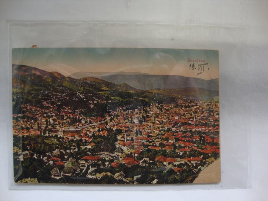 SARAJEVO Postcard 1921. godine - Dopisnica putovala za Šoltu - 02.