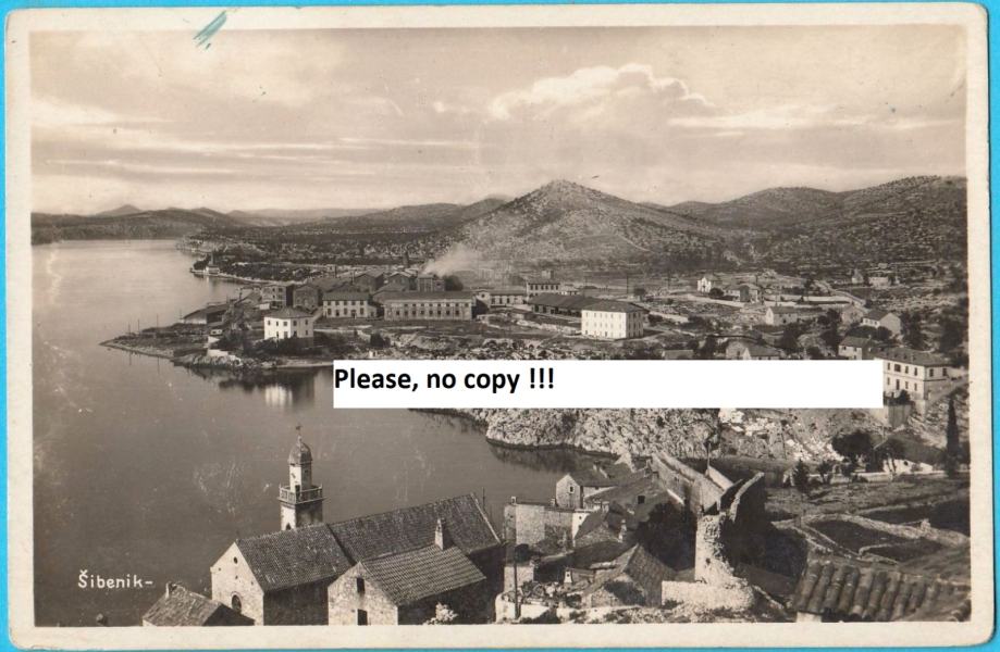 ŠIBENIK - Tvornica * stara razglednica * By: Knopfmacher Fotografi Bp