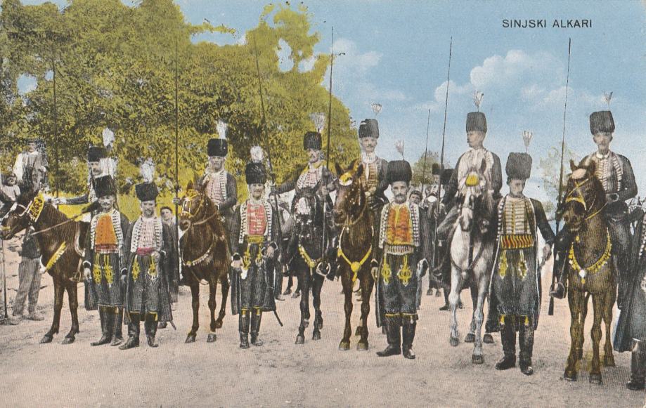 Sinj Sinjski Alkari, stara razglednica iz 1932