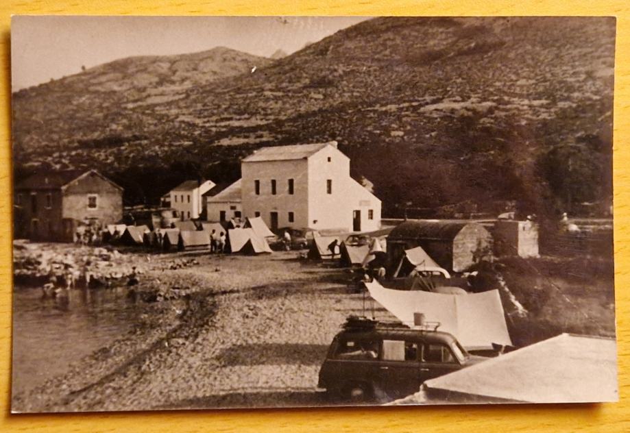 Stara fotografija RPPC Začetak kamping turizma Primorje