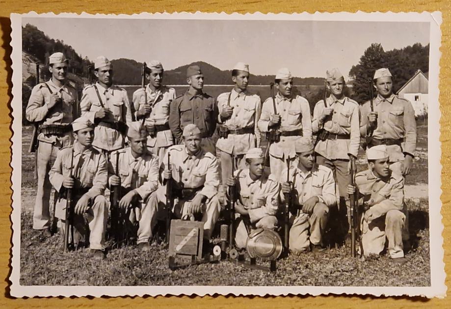 Stara RPPC fotografija Armija Plitvice 1948. Plitvička jezera