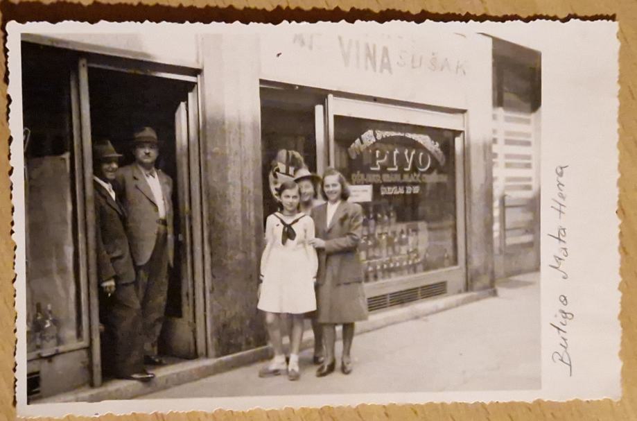 Stara RPPC fotografija Butiga Marka Hera iz Bakra Sušak