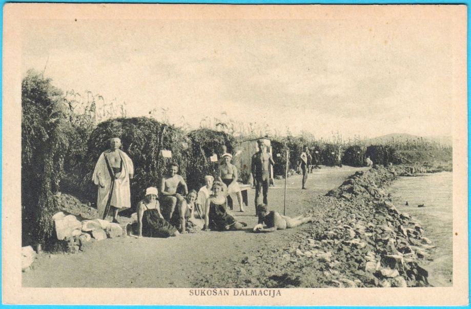 SUKOŠAN (Zadar) - stara predratna razglednica, oko 1930-te godine