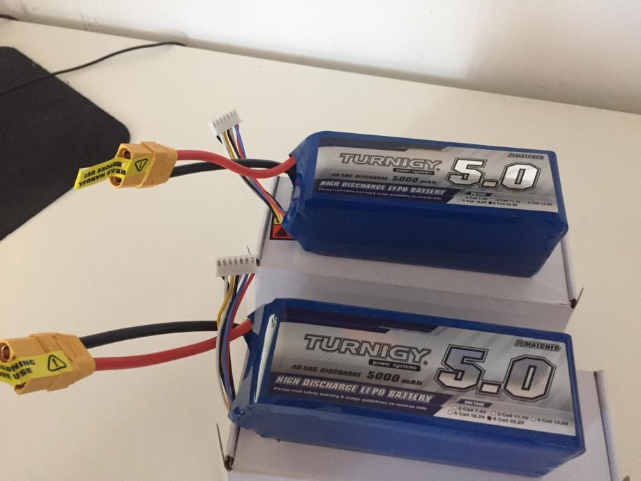 2 x LiPo Turnigy 5000mAh 6s 40c