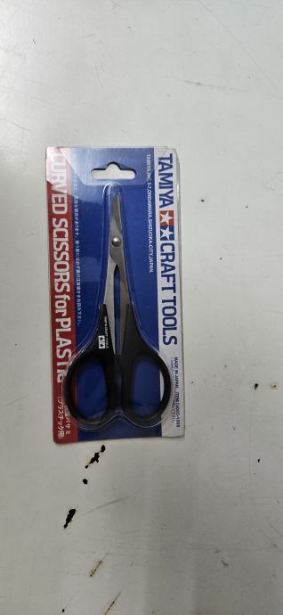 Tamiya Craft Tools Curved Scissors for Plastic