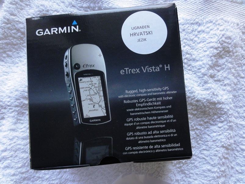 where can i find the product key for my garmin etrex vista h