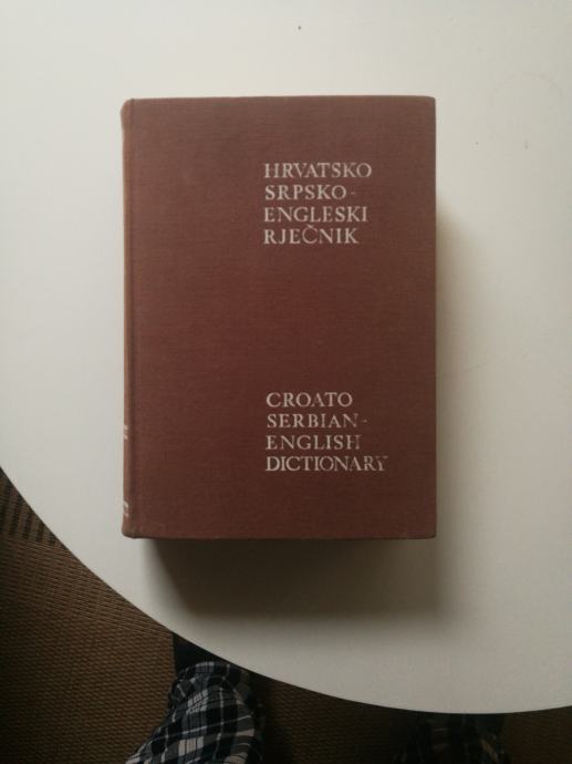 Hrvatsko srpsko-engleski riječnik