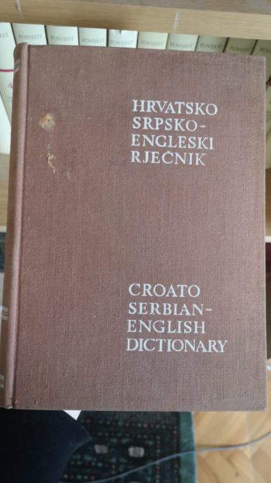 Hrvatsko srpsko engleski rječnik