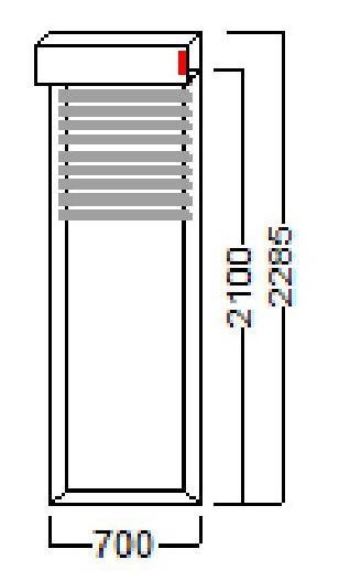 AKCIJA - ROLETA 70X210 PVC