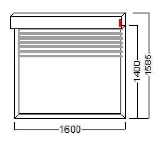 ROLETA 160X140 PVC