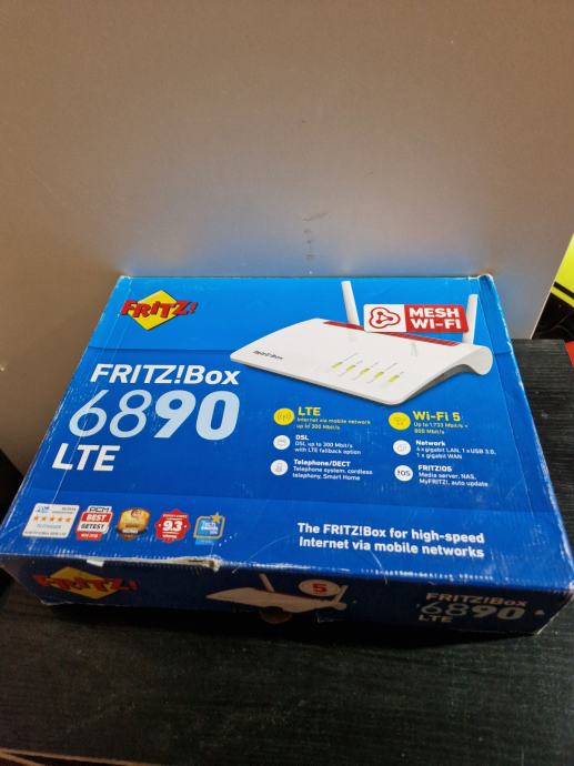 FRITZ!Box 6890, WLAN Internet ruter - integrirani modem LTE