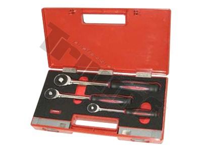 Set račni 60 zupčanika s rotirajućom ručkom  1/4 "- 3/8" - 1/2" profi