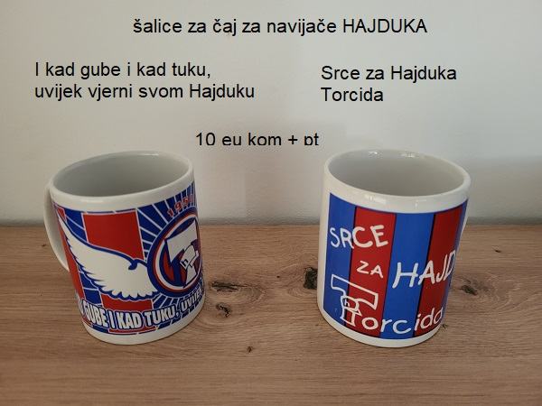 ŠALICE ZA NAVIJAČE HAJDUKA