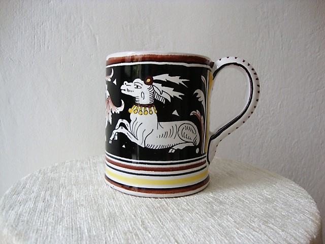 SIENA ITALY ,Hand- Painted pottery TEA CUP - Šalica za čaj Italija