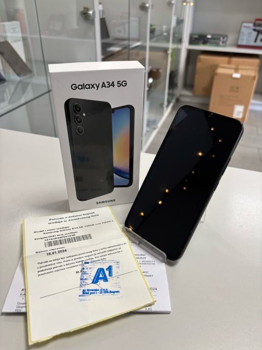 Samsung Galaxy A34 5G 6/128GB, GARANCIJA, R1 račun