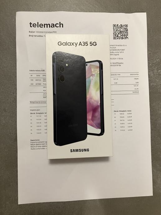 Samsung Galaxy A35 256GB Black NOVO