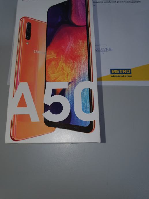 SAMSUNG A50 CORAL ** NOVO ** ZAPAKIRANO **