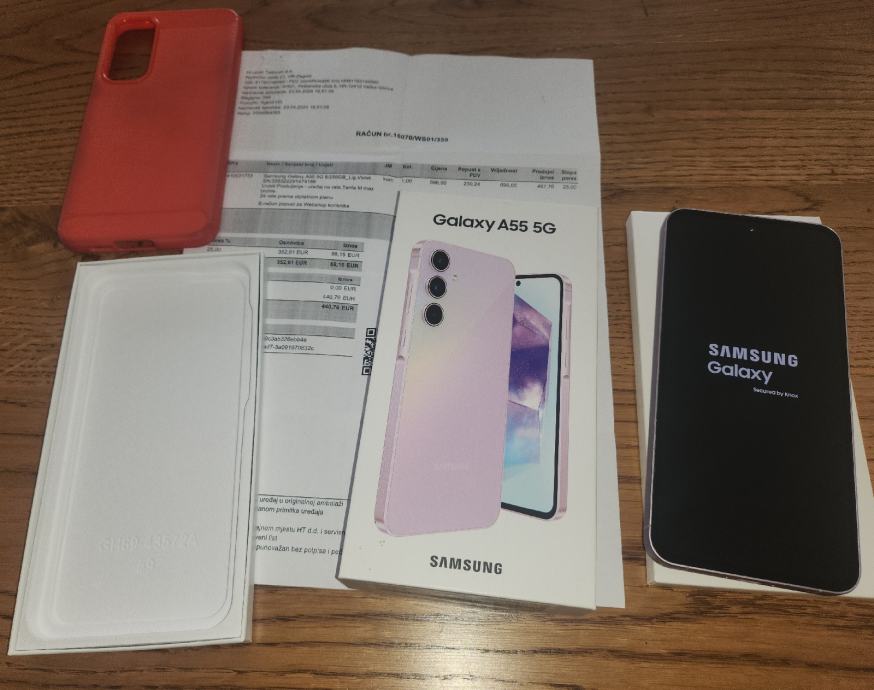 Samsung Galaxy A55 5G Awesome Lilac 8/256GB garancija 04/2026