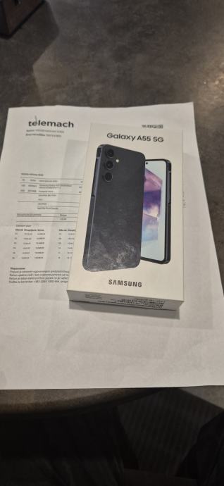 Samsung galaxy a55 5g CRNI NOVO 8/256GB RACUN GARANCIJA