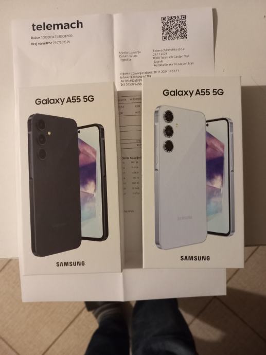 SAMSUNG GALAXY A55 8/256 GB NOVO NOVO GARANCIJA RAČUN DOSTAVA