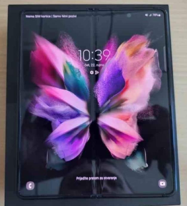 Samsung galaxy Z fold 3,Kao nov.12/256 GB.Račun,kutija,sve mreže.PU.