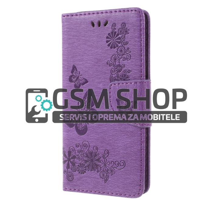 Kožna torbica futrola Samsung Galaxy A6 (2018) Wallet Leptiri