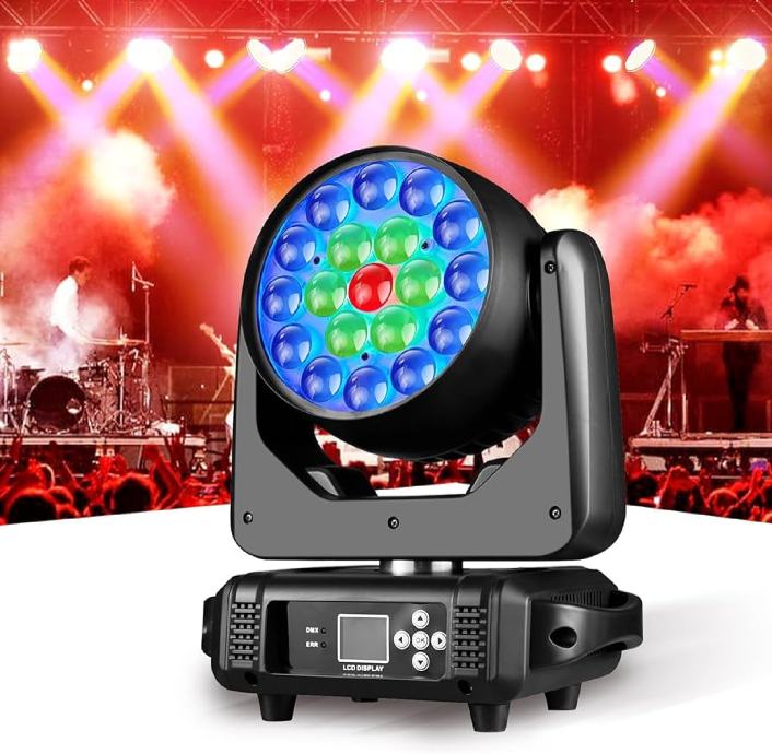 19x15w RGBW 4in1 LED Wash Zoom Moving Head Beam