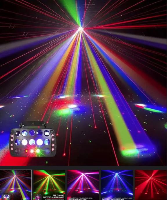 BEAM RAIN DERBY LIGHT (4 in 1 RGB laser rain butterfly laser light)