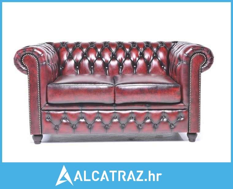 Chesterfield Dvosjed Original Leather | 2-sjedišta | Wash Off Red - NO