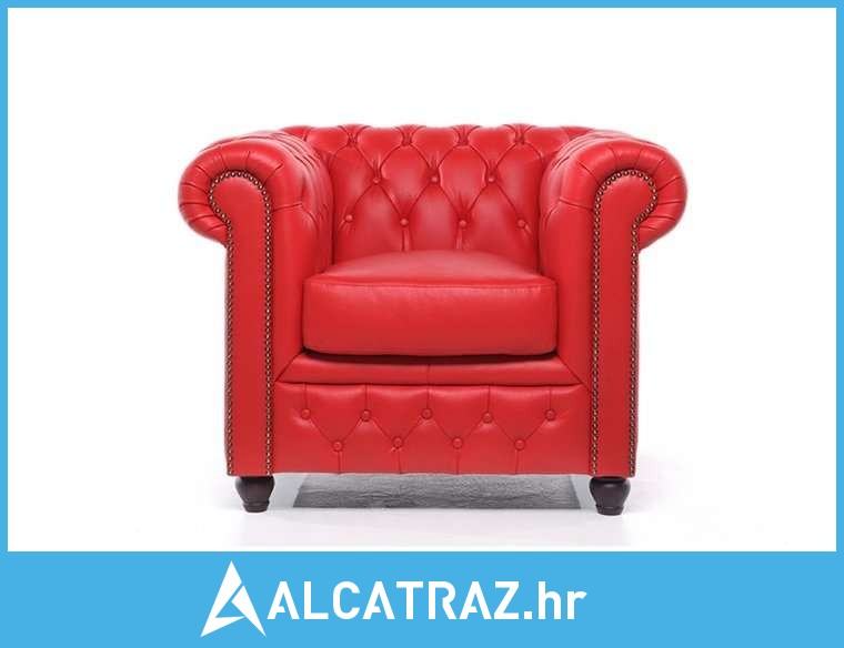 Chesterfield Fotelja Original Leather | 1-sjedište | Red - NOVO