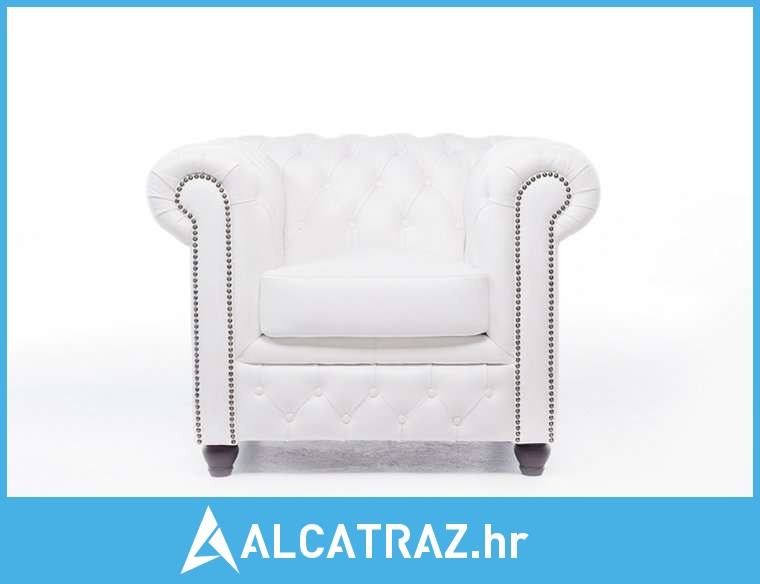 Chesterfield Fotelja Original Leather | 1-sjedište | White - NOVO