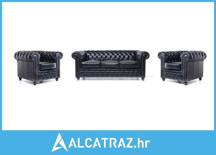 Chesterfield Set Garnitura Original Leather | 1 + 1 + 3 sjedišta | Bla