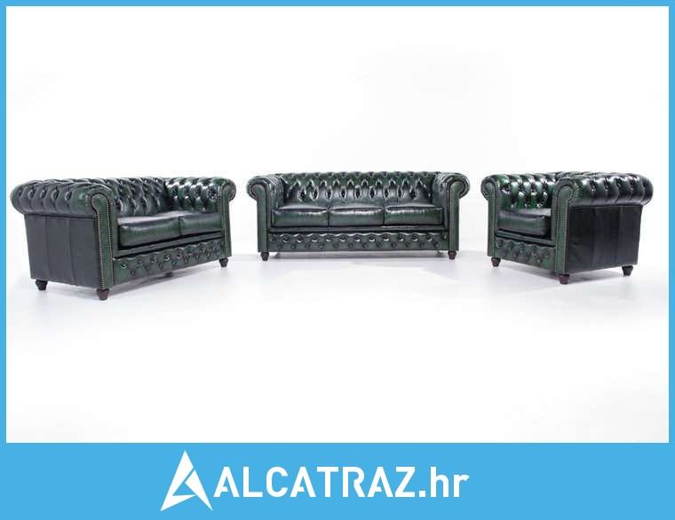 Chesterfield Set Garnitura Original Leather | 1 + 2 + 3 sjedišta | Was