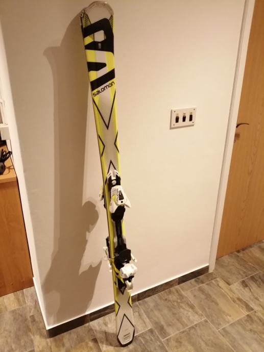 Skije SALOMON X-Max R13 Power Line Titanium (160) + SALOMON Vezovi XT