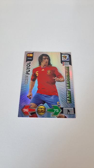 423 Kartica South Africa 2010 Panini Carles Puyol Fans Favourite