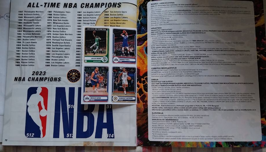 Album Nba Sticker Collection Panini A