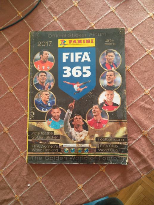 Album sa sličicama FIFA 365 2017, lošije očuvan