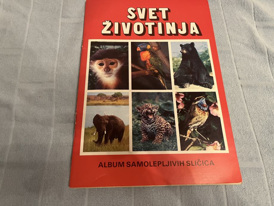 ALBUM SA SLIČICAMA-SVET ŽIVOTINJA (kompletan)