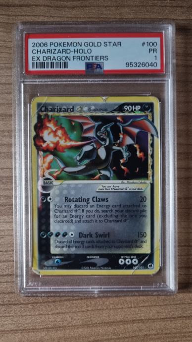 Charizard Gold Star PSA 1 Pokemon