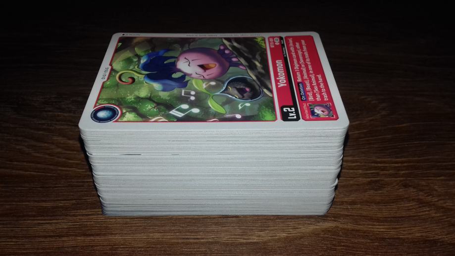 Digimon TCG lot od 125 različitih karata (samo u kompletu)