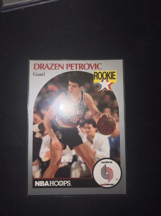 DRAZEN PETROVIC NBA HOOPS 1990.gROOKIE