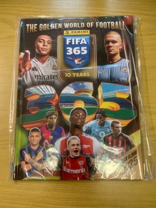 FIFA 365 2025 Panini album s tvrdim koricama