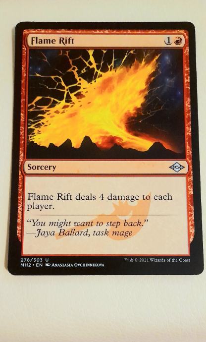 Flame Rift Magic The Gathering kolekcionarska kartica