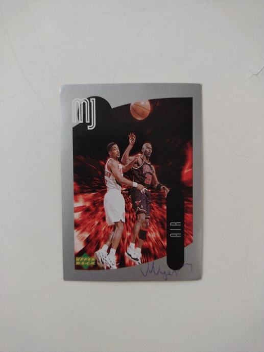 mj UPPER DECK AIR 125 ©1998 NBA Properties michael jordan potpis Myers