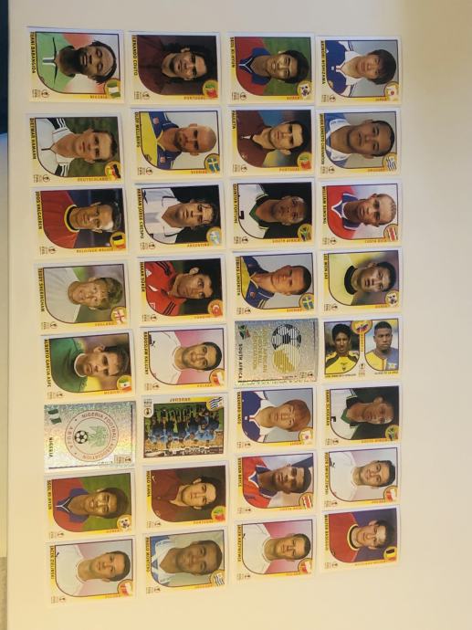 PANINI 2002 JAPAN & KOREA LOT SLIČICE X 64