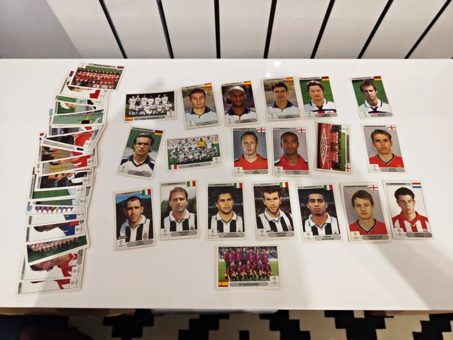 PANINI CHAMPIONS LEAGUE 2000-2001 - lot od 50 različitih!