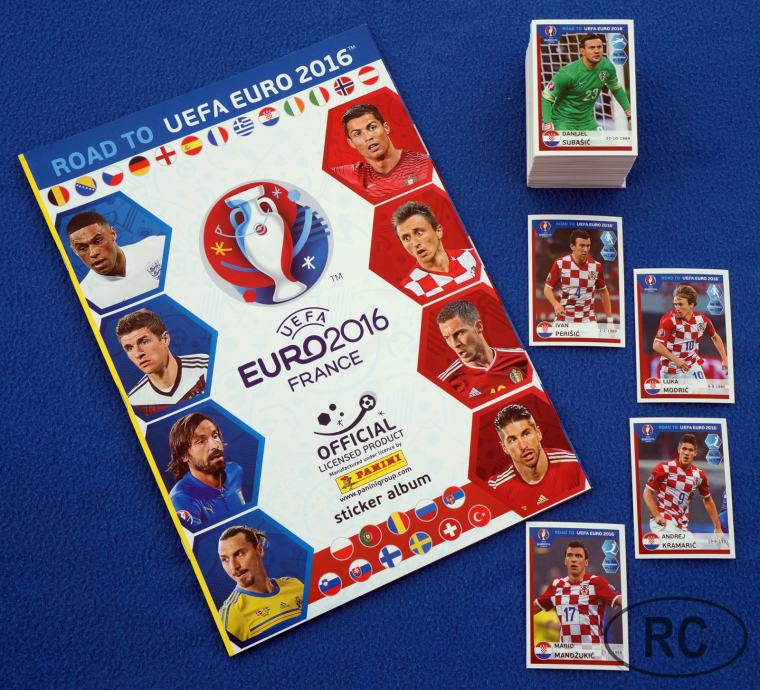 PANINI ◄ Road to France 2016 ► prazan album + kompletan set sličica