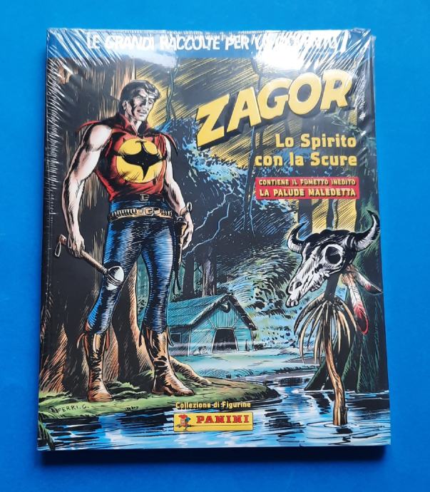 Panini Zagor 2016 prazan album I komplet sličica I kartica